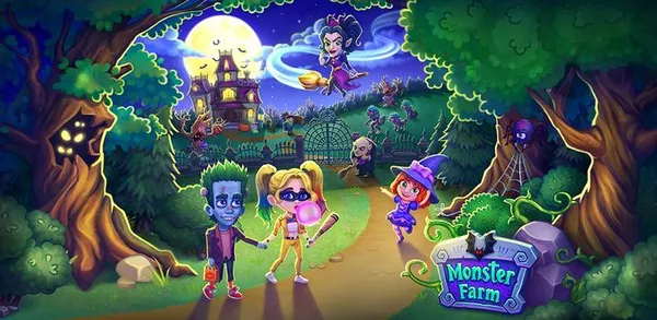 game nông trại - Monster Farm: Happy Halloween